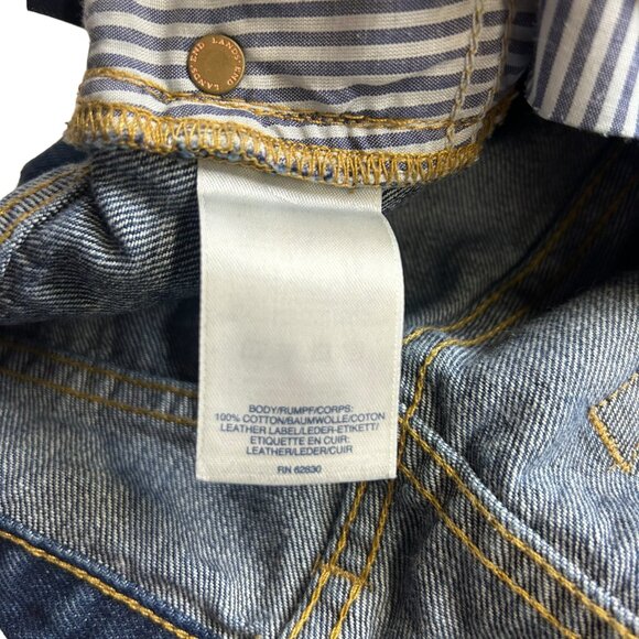 Lands'end Straight Leg Women's Jeans Denim Dark Indigo - Size 8 (Petite) - Picture 6 of 8